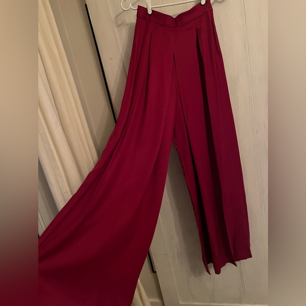 Mossimo Dutti pleated wide leg trouser